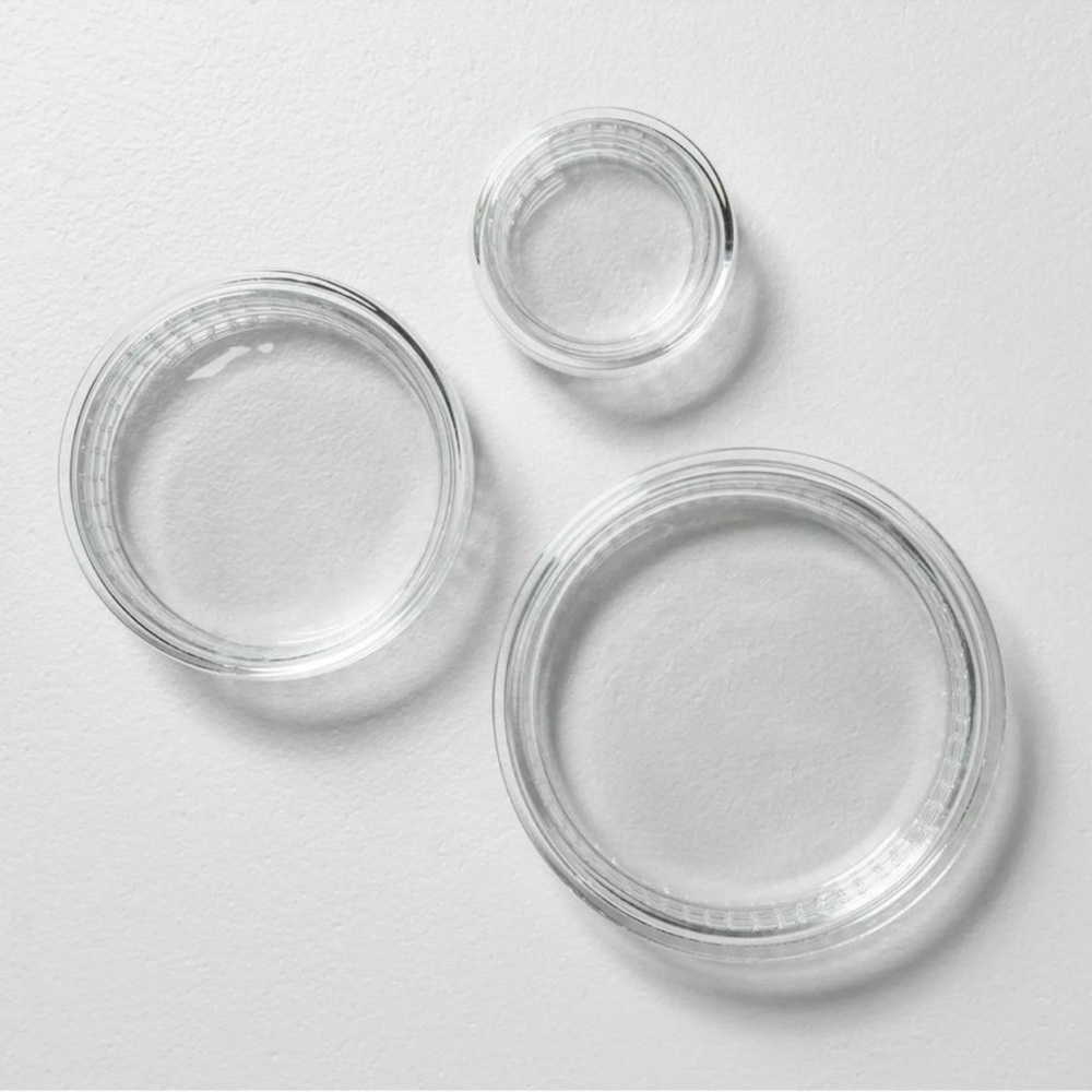 Hearth & Hand - Glass Storage Dish with Lid Size Large - Picture 3 of 3